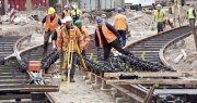 vvbfoto working on railway delft 954 
