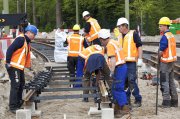 vvbfoto working on railway delft 964 