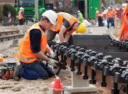 vvbfoto working on railway delft 966 