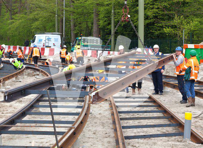 vvbfoto working on railway delft 968 